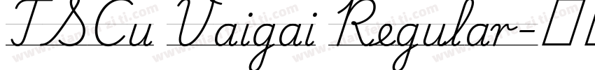 TSCu Vaigai Regular字体转换